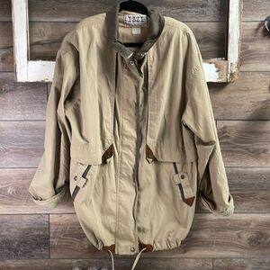 Izzi Outerwear Jacket Coat , Tan and Taupe, See Description